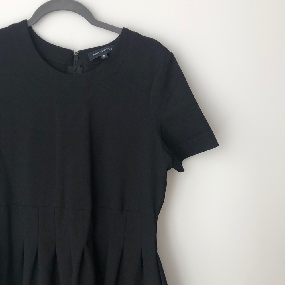 Pink Tartan Black Dress